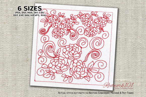 Abstract Floral Redwork: A Designer’s Review