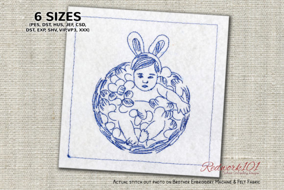 Easter Basket with Baby Redwork: A Designer’s Review
