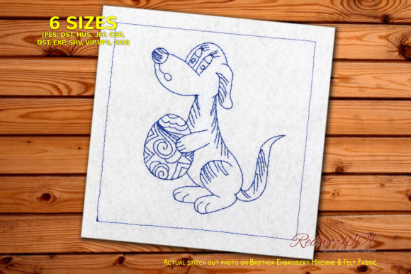 Easter Dog Embroidery: A Craft Fair Designer’s Review