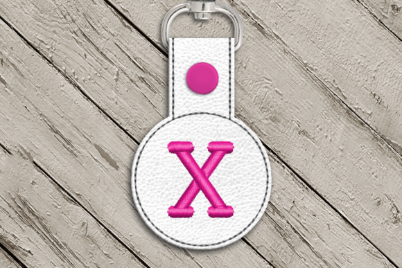 Review: Letter X ITH Round Key Fob Applique for Boutiques
