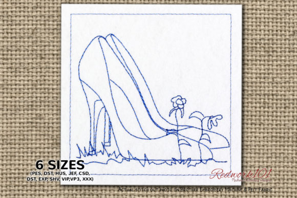 Reviewing High Heeled Shoe Bluework for Etsy Shops