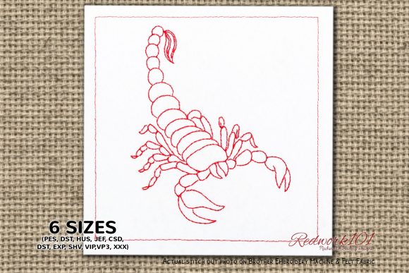 Scorpio Symbol Redwork: A Seller’s Review