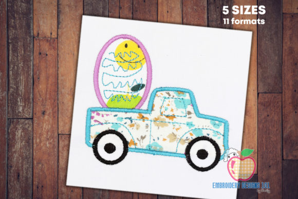 Vintage Truck Easter Egg Embroidery Review