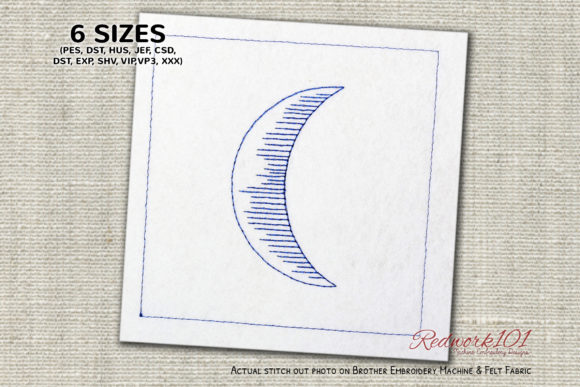 Waxing Crescent Moon Redwork: A Designer’s Review